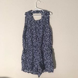 Girl’s rayon floral romper